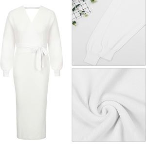 White Sweater Dress - like new - Size M - bridal shower or bachelorette